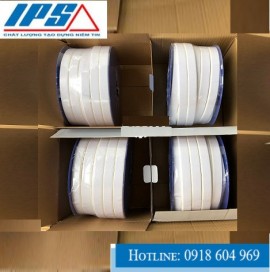 Băng dính PTFE, PTFE băng cuộn chịu nhiệt 15mm x 3,0 / 5,0 / 7,0mm x 10/15 / 25m