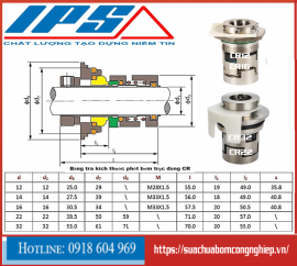  Phớt Bơm Trục Đứng CR12,CR16,CR22,CR32 - Phớt Bơm chi nhánh Tại Bình Dương