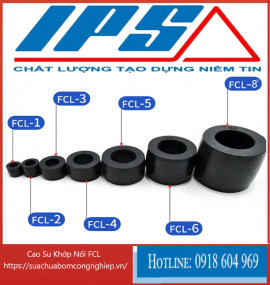 Cao su giảm chấn khớp nối FCL chính hãng 9 x 18 x 14 (FCL#1)