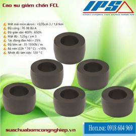 Cao su giảm chấn chịu lực cho khớp nối 20 x 47 x 41