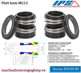 PHỚT MÁY BƠM MG12-55