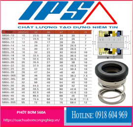 PHỚT MÁY BƠM NNS-560A