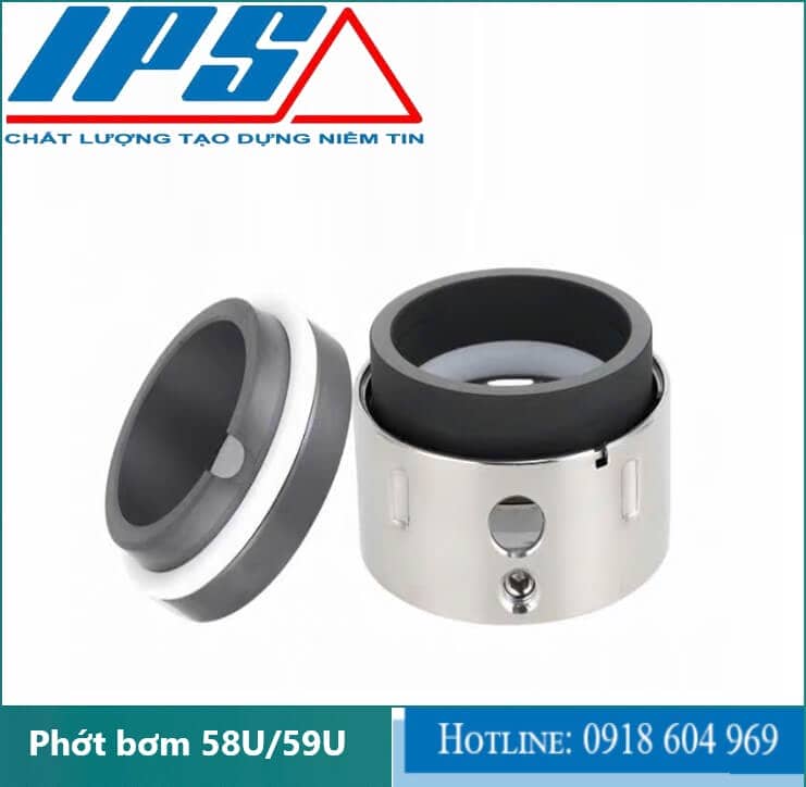 Phớt cơ khí máy bơm công nghiệp Grundfos Type 58U/59U đường kính trong
