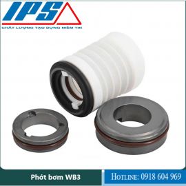 Phớt Bơm WB3-25mm PTFE Teflon Bellows - Phớt cơ khí cho máy bơm hóa chất chống ăn mòn