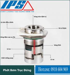 Phớt máy bơm Gundfos CR CRI CRN  trục 12mm - mechanical seal