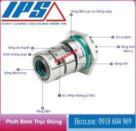 Phớt bơm công nghiệp trục đứng CNP mã CDL-01 IPS