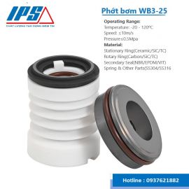 Phốt bơm nước chịu hóa chất chịu nhiệt WB3-25 